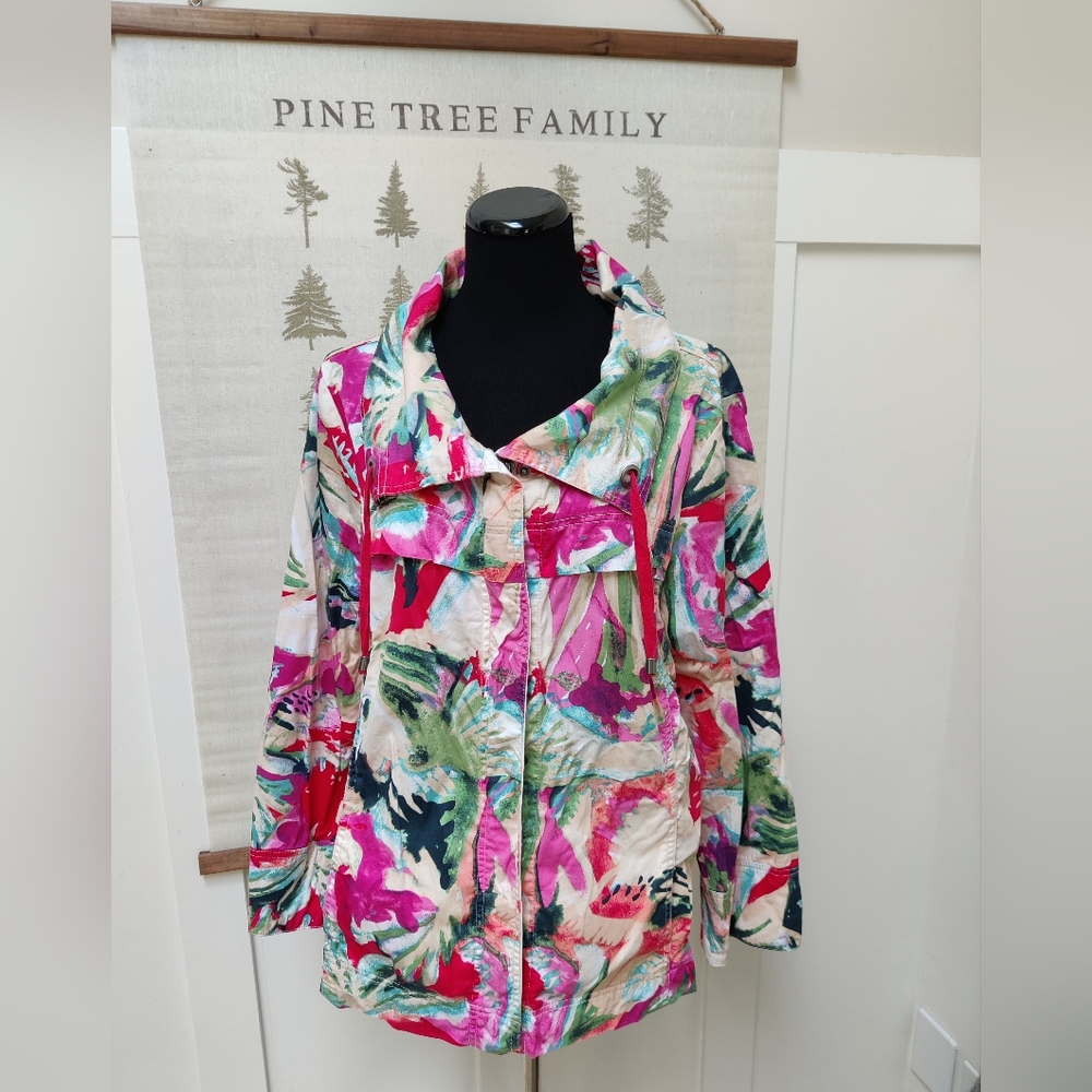 Jockey Abstract Print Spring Jacket - XL